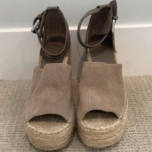 Marc Fisher Suede Wedge Espadrilles